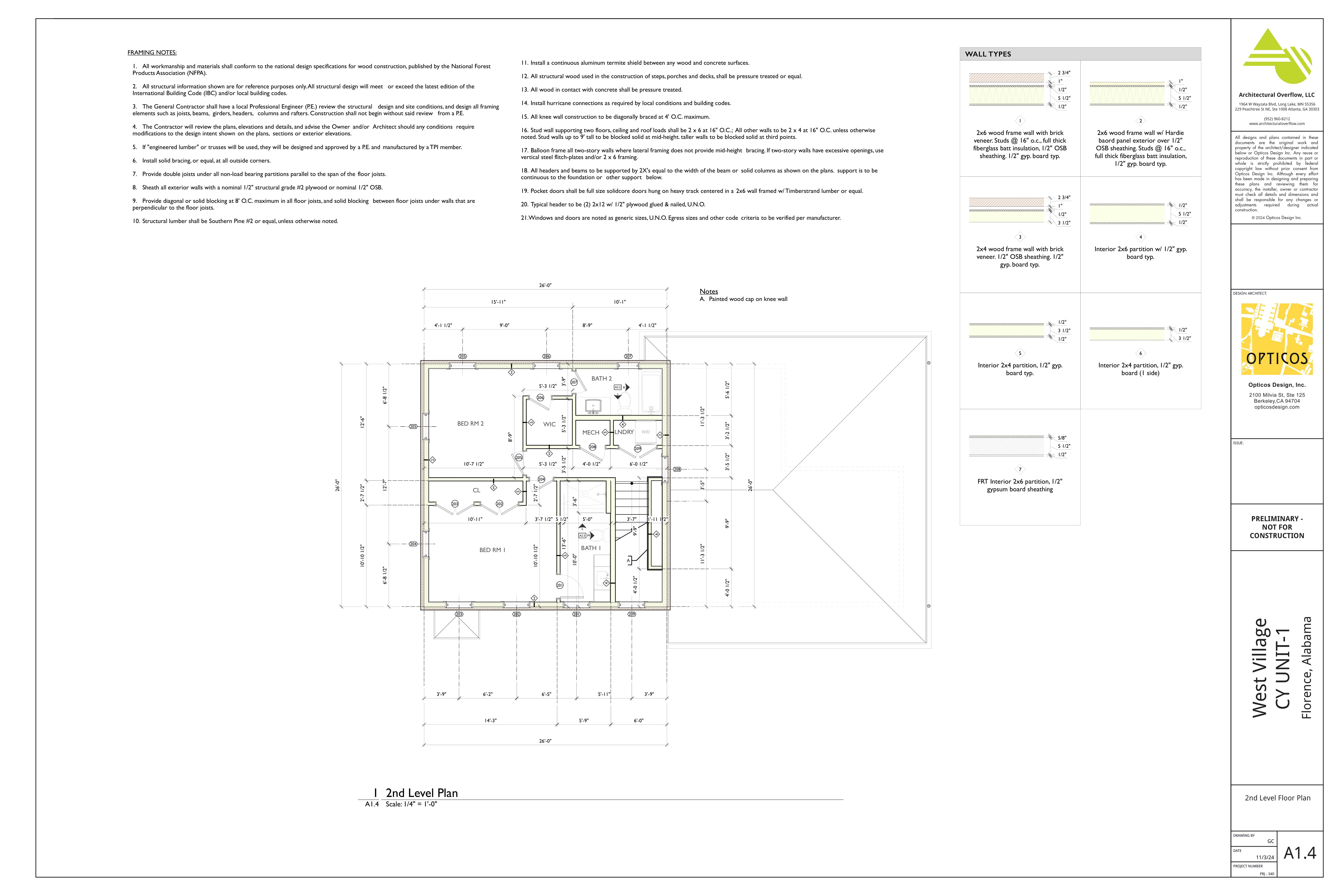 CY1 Second Floor Plan