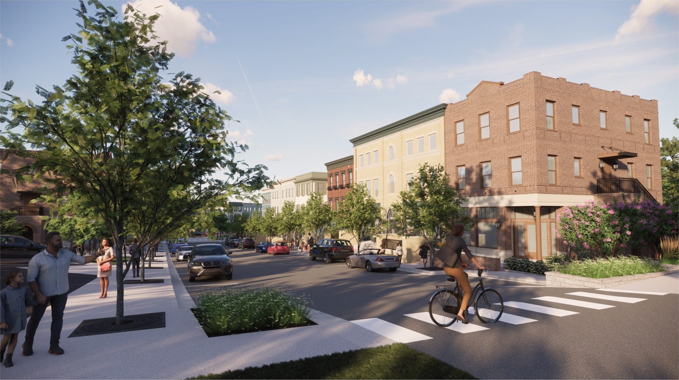 Tree-lined main street