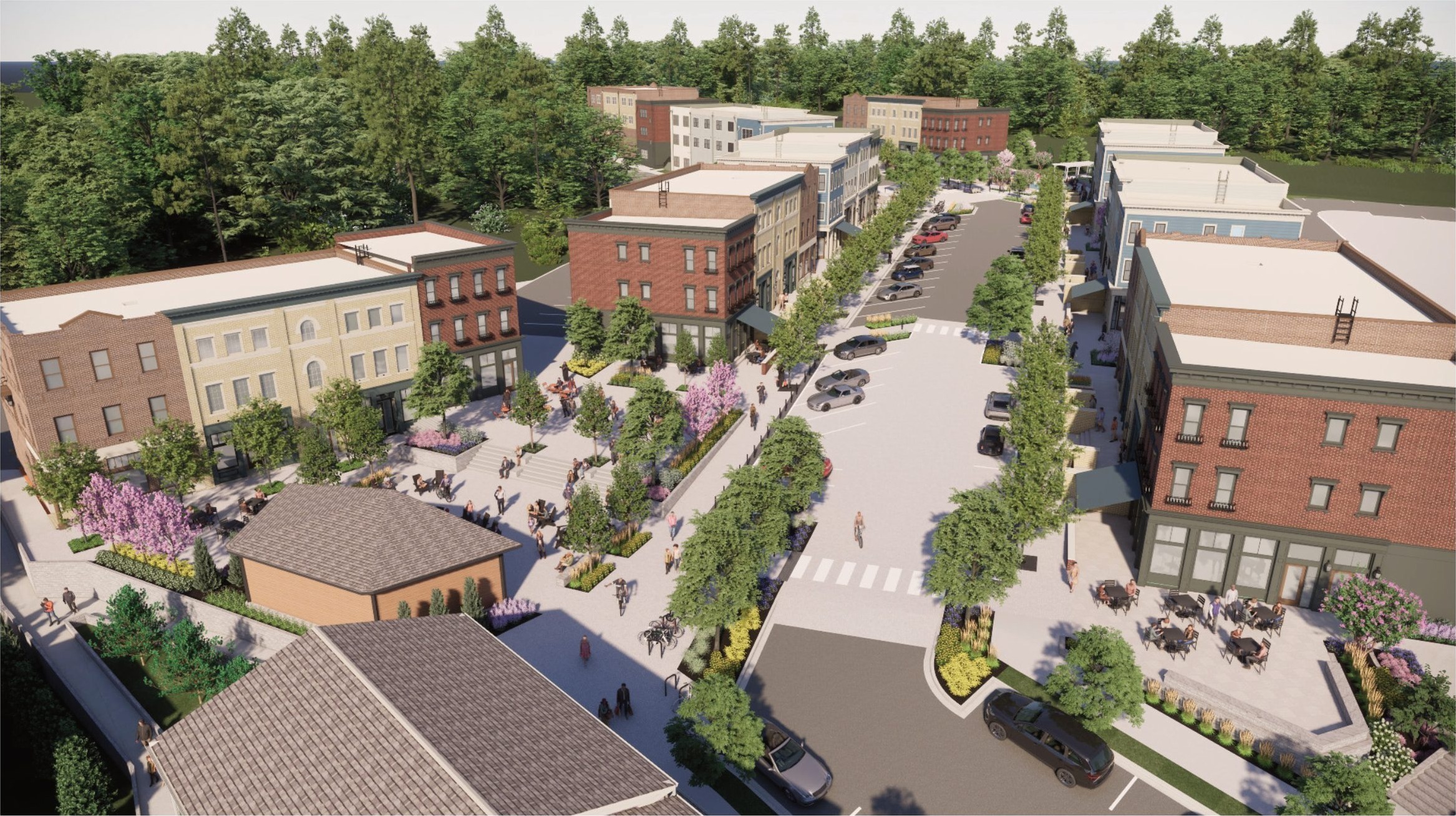 Aerial view of West Village Florence